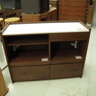 堀田木工所 キッチンカウンター 幅120×奥行44.5×高さ90.5cm ミドル