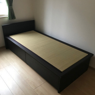 💛値引相談可✨未使用１０台まとめて・ニトリの収納付き畳シングルベット【新古品】✨福祉施設・寄宿舎など