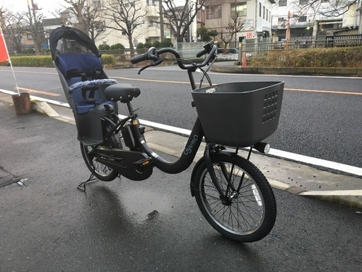 パナソニック子供乗せ電動自転車 ギュットクルームR•EX マットチャコールブラック BE-ELRE03