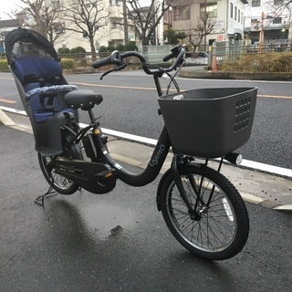 パナソニック子供乗せ電動自転車 ギュットクルームR•EX マットチャコールブラック BE-ELRE03