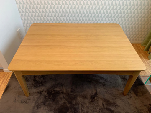 Sara33 ベルメゾン こたつテーブル 105cm 美品】ベルメゾン大人気こたつテーブル105cm長方形ナチュラル