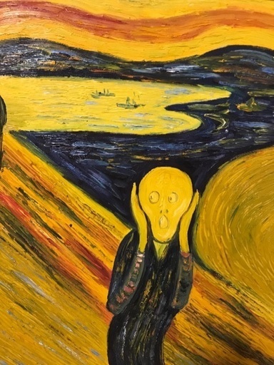 絵画【ムンクの叫び風？】40000→38000 絵画【ムンクの叫び風？】40000→38000