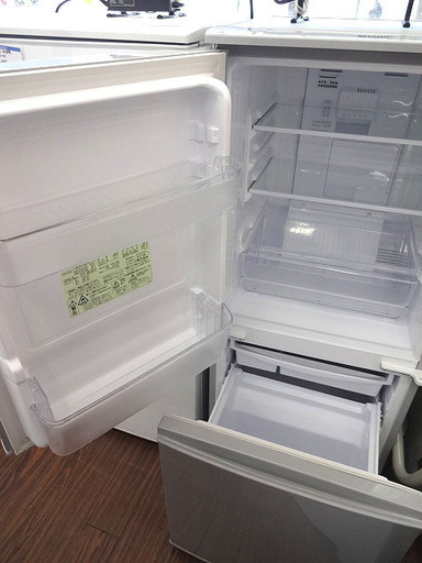 札幌 引き取り シャープ 2ドア冷蔵庫 2015年製 137L SJ-D14A シルバー