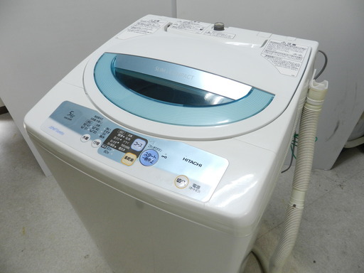 日立 全自動洗濯機 NW-5HR 2009年製 都内近郊送料無料