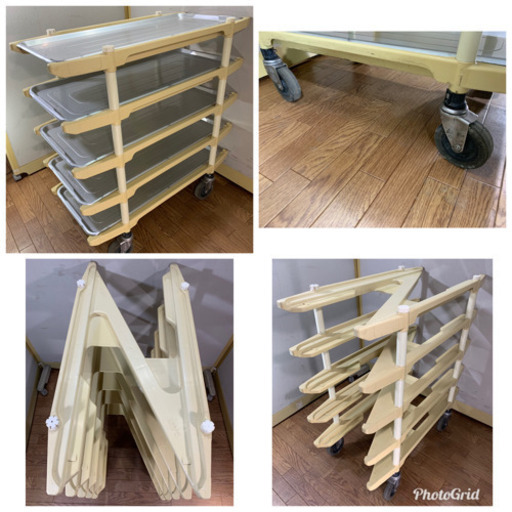 KAWAJUN/河淳 業務用 バントレイカート T5(5段タイプ) W390xD820xH830mm