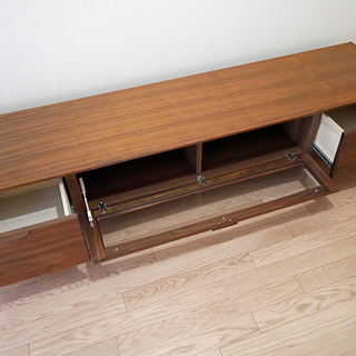 VELOCE ウォルナット無垢材「TVボード」ローボード 幅180cm