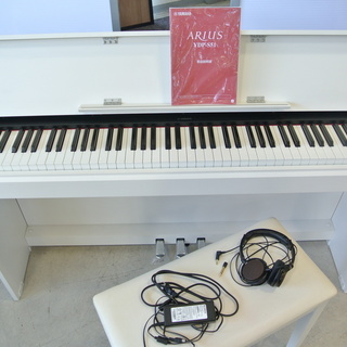 2012年製　YAMAHA ヤマハ　ARIUS　YDP-S51WH　電子ピアノ＆椅子　オーディオテクニカヘッドホンはおまけです♪ 2012年製 YAMAHA ヤマハ ARIUS YDP-S51WH 電子ピアノ＆椅子 オーディオ
