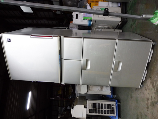 西１２５　シャープ　冷蔵庫　５ドア　自動製氷付き　どちらでもドア　３８０L　　SJ-PW38SN