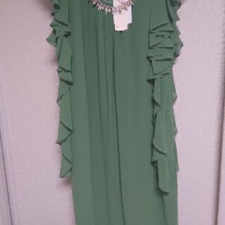 ドレス 緑 【結婚式等に】Mサイズ 9号