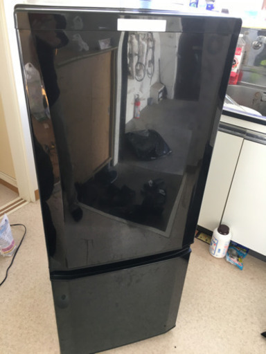 ☆宇都宮市より☆動作品☆MITSUBISHI 三菱 2ドア 冷凍冷蔵庫 MR-P15A-B形 2017年製