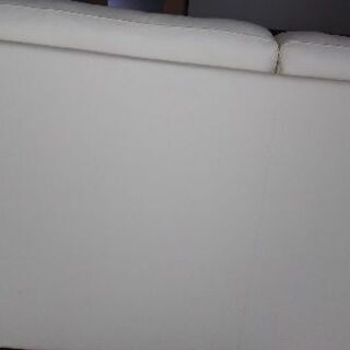 美品！白いソファー 革&合皮