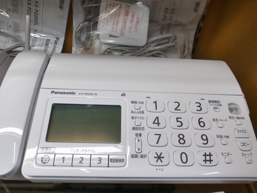 パナソニック ファックス付電話 おたっくす KX-PD205DL【モノ市場東浦店】