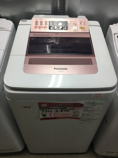 ☆中古 激安！！ Panasonic　全自動電気洗濯機　7.0kg　NA-FA70H1　2015年製　￥18,000！！
