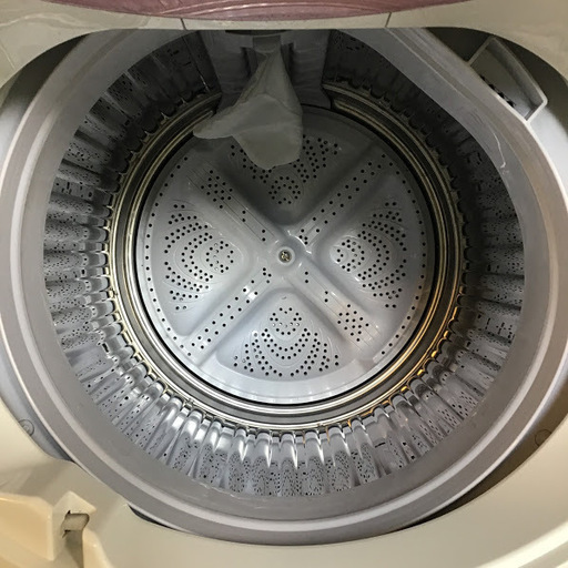 【送料無料・設置無料サービス有り】洗濯機 2017年製 SHARP ES-GE6A-P 中古