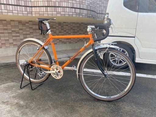 中古　パナソニック　オーダーロードバイク　オレンジ　サイズ　３×８　２４変速