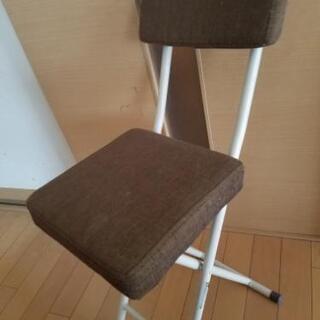 茶色　折り畳み椅子　ニトリ購入品