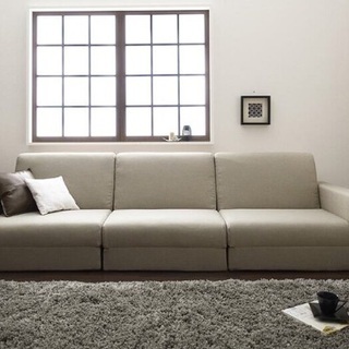 ソファーベッド：ブラウン 1〜3.5人掛 格安運送3000円〜1つから