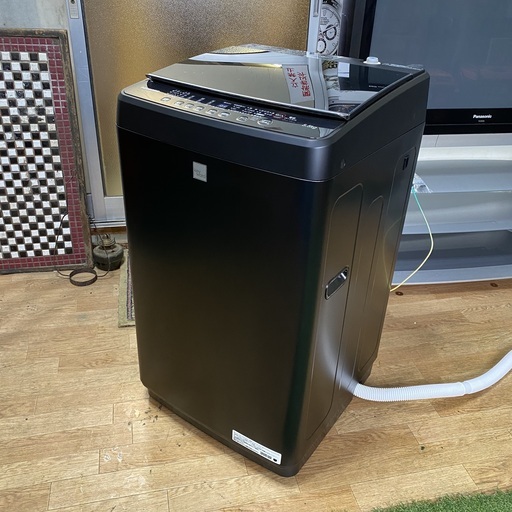 2/1 終 ☆良品☆ 2019年製 Hisense 全自動電気洗濯機 HW-G55E5KK 5.5Kg ブラック 洗濯機 ハイセンス 東KK