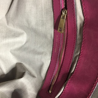 マークジェイコブス パープル ソフトレザー ワンショルダーバッグ