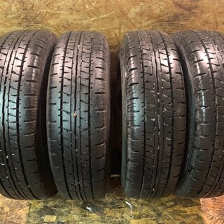 DUNLOP/ENASAVE VAN01 195R14 8P.R. LT 14年製バリ溝夏タイヤ TOPY 14