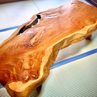 天然木 一枚板 和室用テーブル