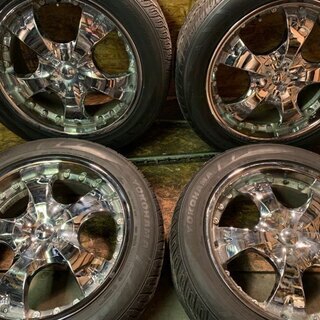 YOKOHAMA/PARADA spec-x 265/50R20 18年製バリ溝夏タイヤ 社外アルミ 20