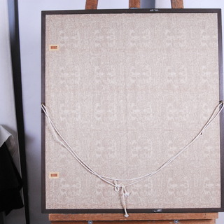 1915 名品 武士 肖像画 日本画 肉筆 額装 色紙画 73×65.2cm アントレ