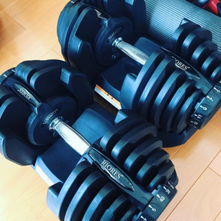 可変式ダンベル 40kg×2個セット