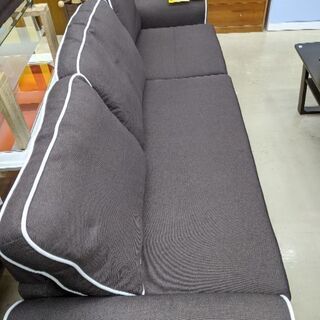 0130-49 3Pソファ オットマン付き ロングモデル 2m超 210幅 福岡糸島 