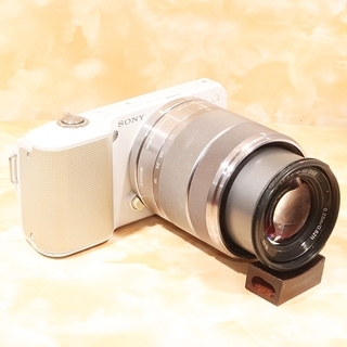 ☆WifiSDでスマホ転送☆ソニー NEX-3 レンズキット ホワイト