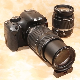 ★極上美品＆スマホ転送★キヤノン kiss x4 手振れ補正ダブルズームキット