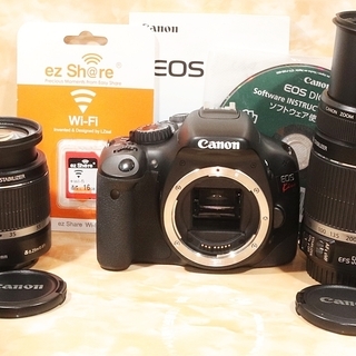 ★極上美品＆スマホ転送★キヤノン kiss x4 手振れ補正ダブルズームキット