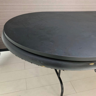 【中古品】ポーカー テーブル 折り畳み可能 ポーカー台 カジノ テーブルとしても使用可能！ バー お店にも！