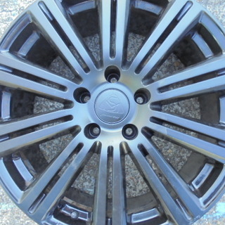 4本set MANARAY SPORT 18×7.5J 114.3 5H +38　黒ツートン 簡易リペア品！　アルファード　エスティマ　クラウン　エクストレイル