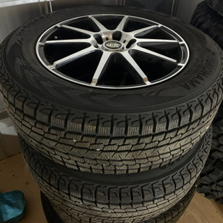 バリ溝　225/50R17 ホイール付きスタッドレス4本 ハリアー スタッドレス 4本セット 17インチ バリ溝 225/65R17