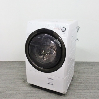 シャープ ドラム式洗濯乾燥機 ES-S60-WL 6.0kg/3.0kg - 生活家電