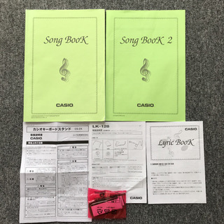 鍵盤楽器、ピアノ CASIO カシオ 電子キーボード 光ナビゲーション LK-128  スタンド付き！