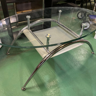 ガラステーブル ローテーブル 高さ40cm 奥行60 幅100cm