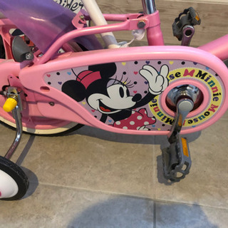 子供用　女の子　自転車　ミッキーマウス　ミニー