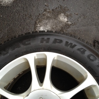スパイクタイヤ 195 /65R15 アルミホイール付 HANKOOK 4本セット PCD 