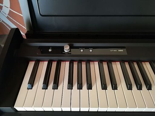 鍵盤楽器、ピアノ KORG 電子ピアノ LP-180-BK 88鍵 ブラック ペダル