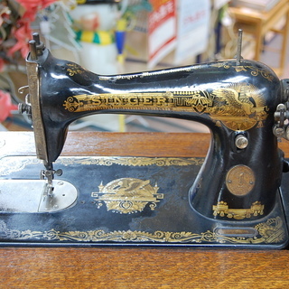 SINGER 足踏みミシン アンティーク 昭和レトロ 鉄脚 シンガー