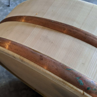 木製銅箍 飯台(サワラ材) BHV-01 75cm 寿司桶