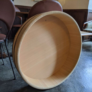 木製銅箍 飯台(サワラ材) BHV-01 75cm 寿司桶