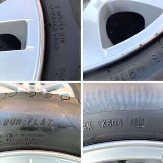 ＢＭＷ純正ダブルスポーク１５６　１６インチ　ランフラット　３シリーズ