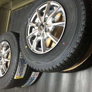新品タイヤ＆アルミホイールセット4本 145R12/ 6PR ハイゼット他