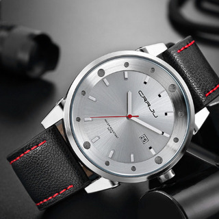 新品未使用　メンズアナログ腕時計　シルバー　海外輸入品　46ミリ