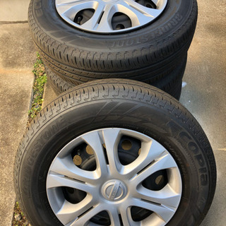 E12ノート　純正ホイール　夏タイヤ　185/70R14 NISSAN (日産) NOTE (ノート) 純正 14×5.5J(+40)PCD100-4H 新車