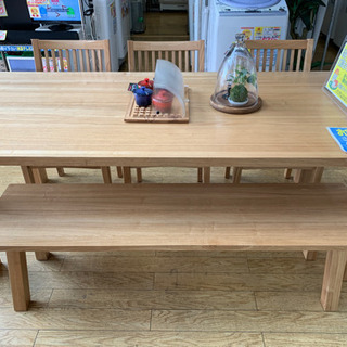 天然木 ダイニング5点セット TWO-ONE STYLE 購入 ナルミ190
