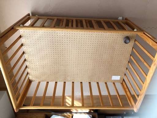 KATOJI ベビーベッド 下部収納付き ベビーサークル KATOJI 木製ベビー